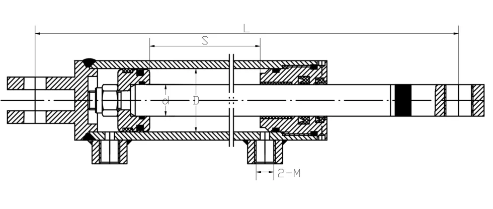 Scissor-Fork-Aerial-Work-Vehicle-Steering-Hydraulic-Cylinder-Dimensions-2
