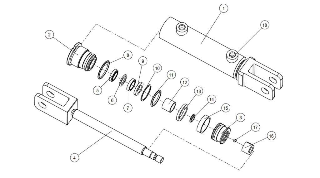 Scissor-Fork-Aerial-Work-Vehicle-Steering-Hydraulic-Cylinder-Parts-1