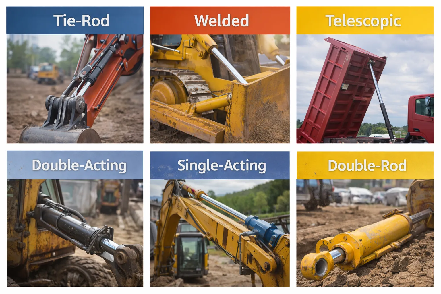 2 stage hydraulic cylinder for small dump truck