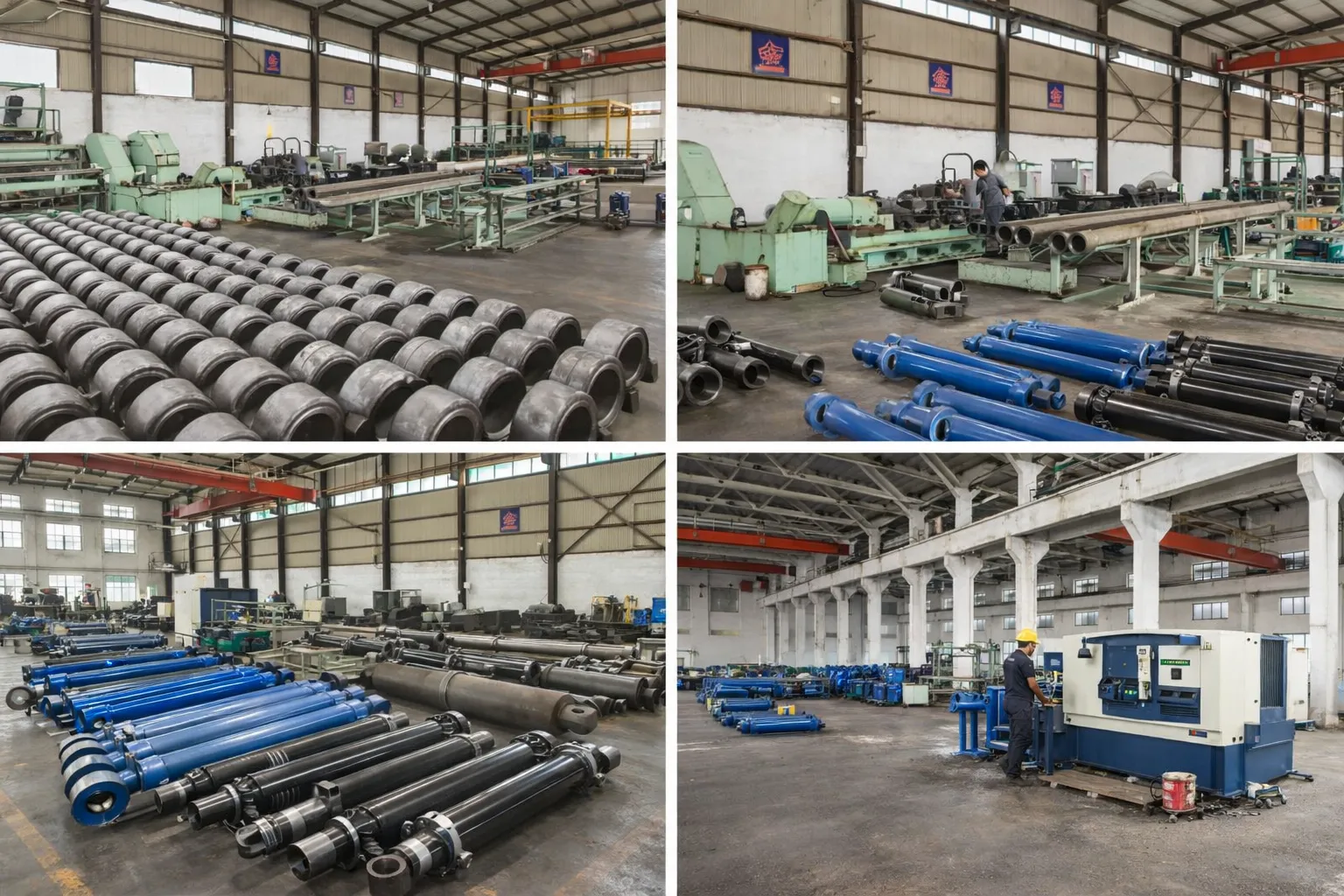 Korea Ever-Power hydraulic cylinder quality inspection