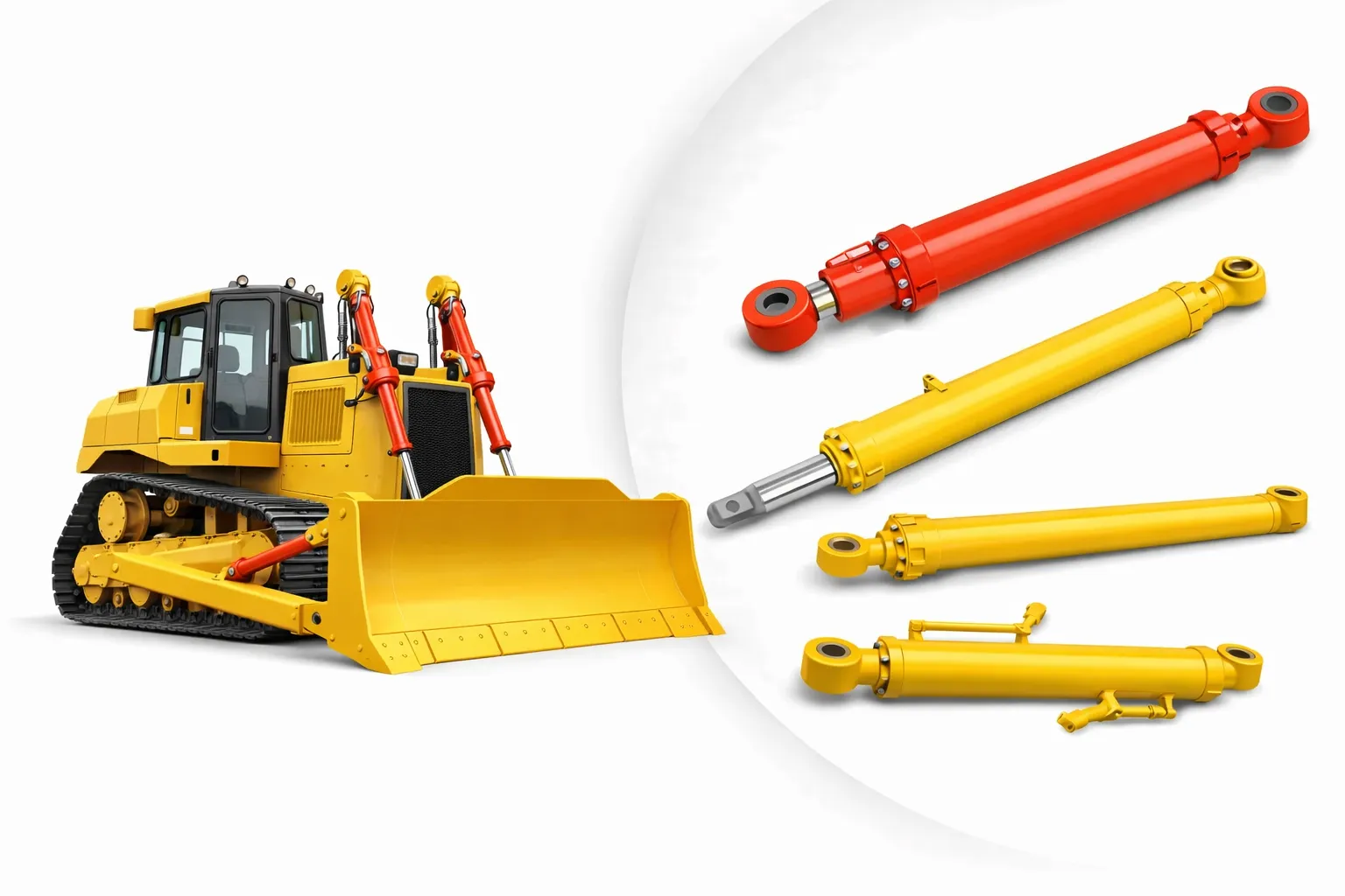 ROPS Cushion Hydraulic Cylinder for Bulldozer Hydraulic Cylinder for Bulldozer 2
