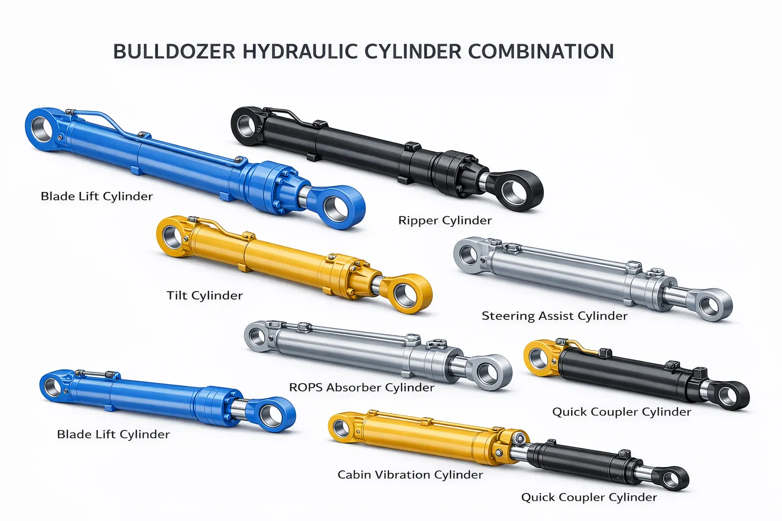 Hydraulic Cylinder for Bulldozer 4