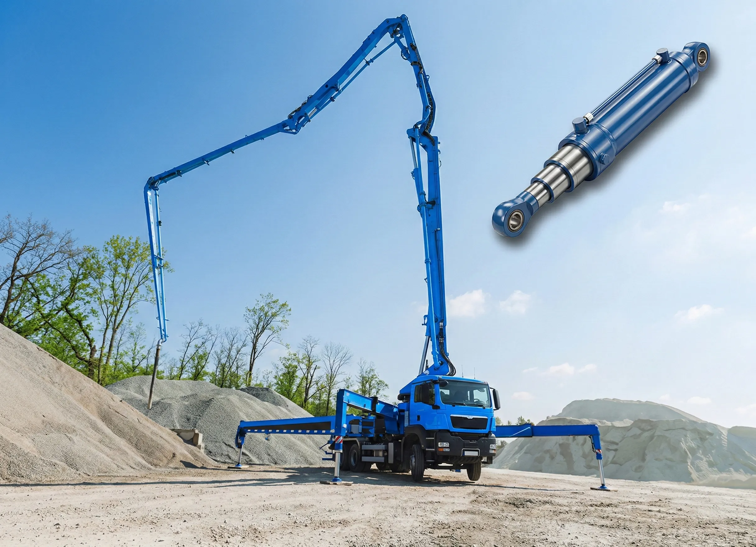 Outrigger Balancing Cylinder For Concrete Machinery Hydraulic Cylinder for Concrete machinery 2