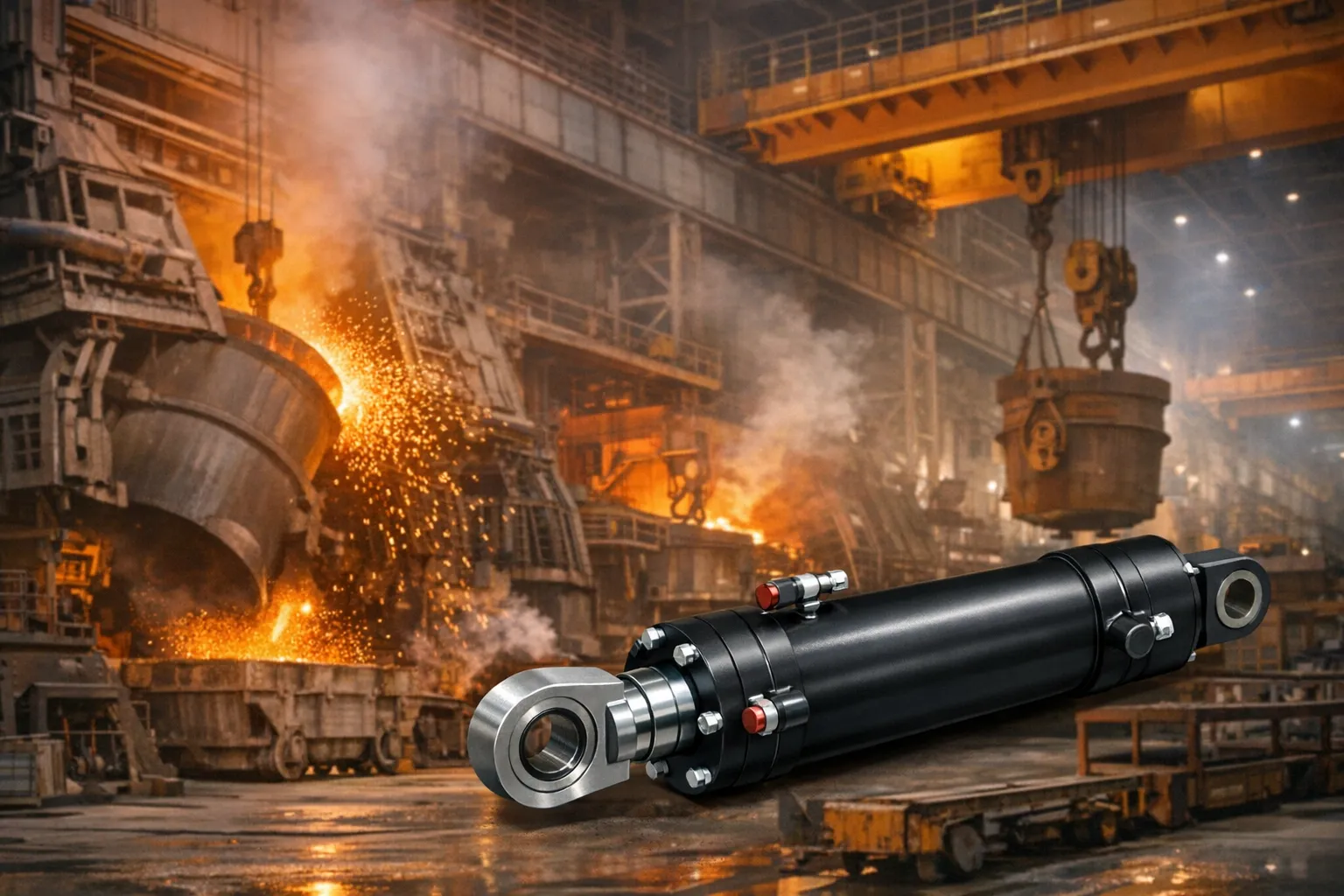 Electrode lifting cylinder responsiveness