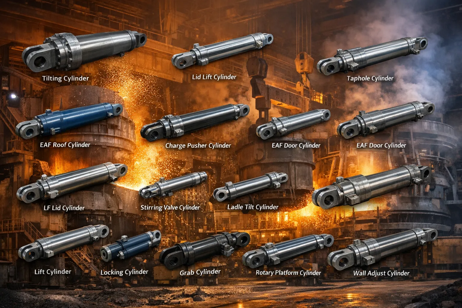 Lifting Hydraulic Cylinder for Ladle Transfer Car Hydraulic Cylinder for Converter 4