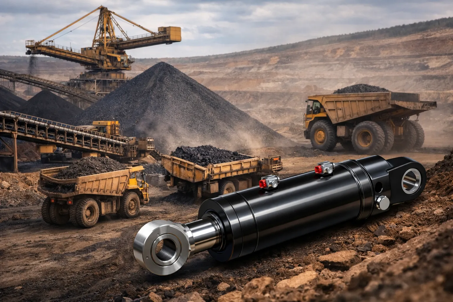 Hydraulic Cylinder for Conveying and Loading 2