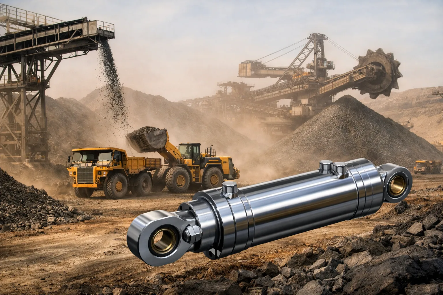 Tensioning Cylinder for Belt Conveyor Hydraulic Cylinder for Conveying and Loading 3