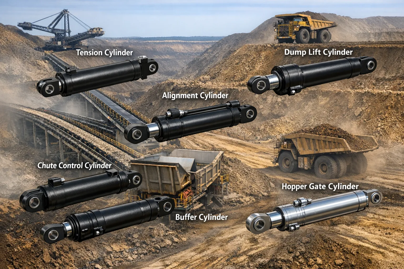 Hydraulic Cylinder for Conveying and Loading 5