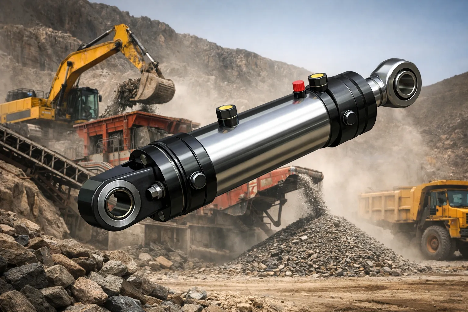 Gate Cylinder for Heavy Crusher Hydraulic Cylinder for Crusher 3