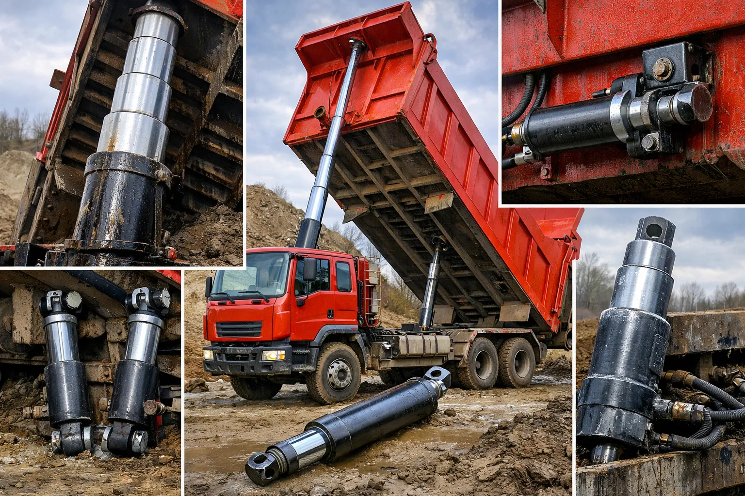 2 stage small telescopic hydraulic cylinder