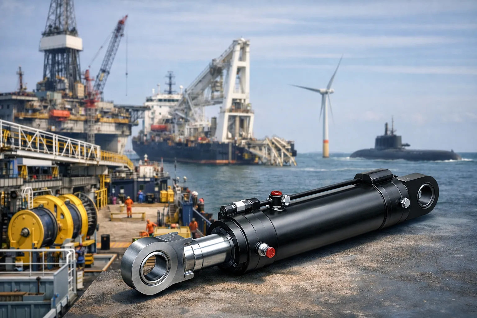 Locking Cylinder For BOP Gantry On Drilling Platforms Hydraulic Cylinder for Marine and offshore 6
