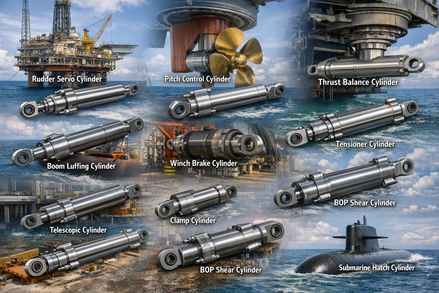 Platform Lift Cylinder for Diving Lifting Systems Hydraulic Cylinder for Marine and offshore 7
