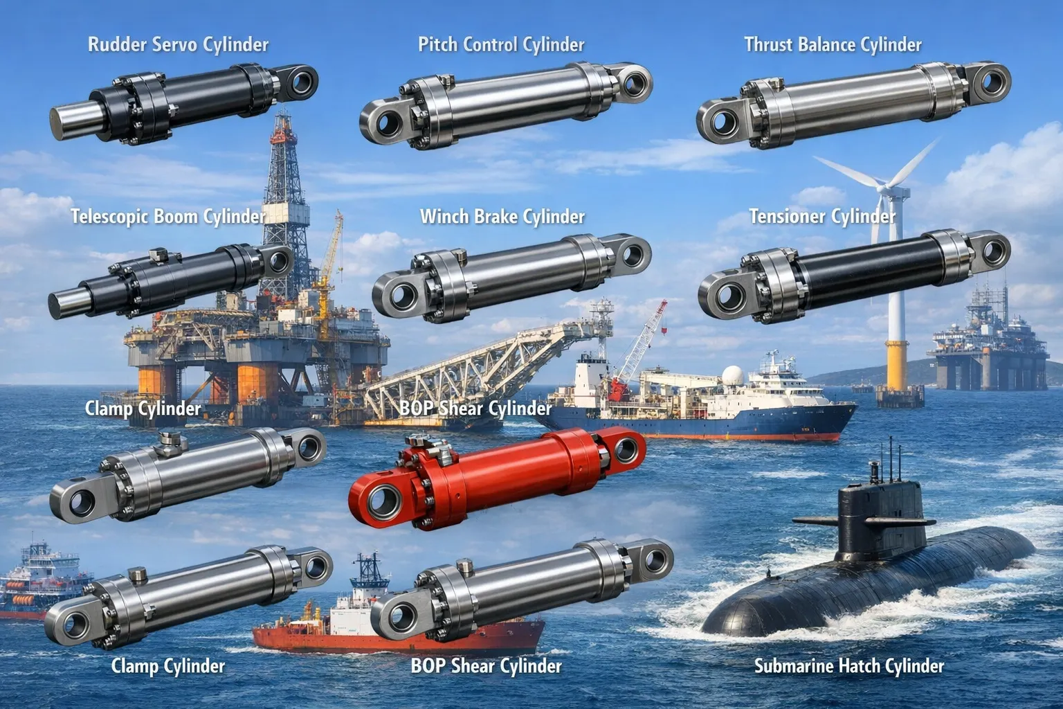 Hydraulic Cylinder for Marine and offshore 8