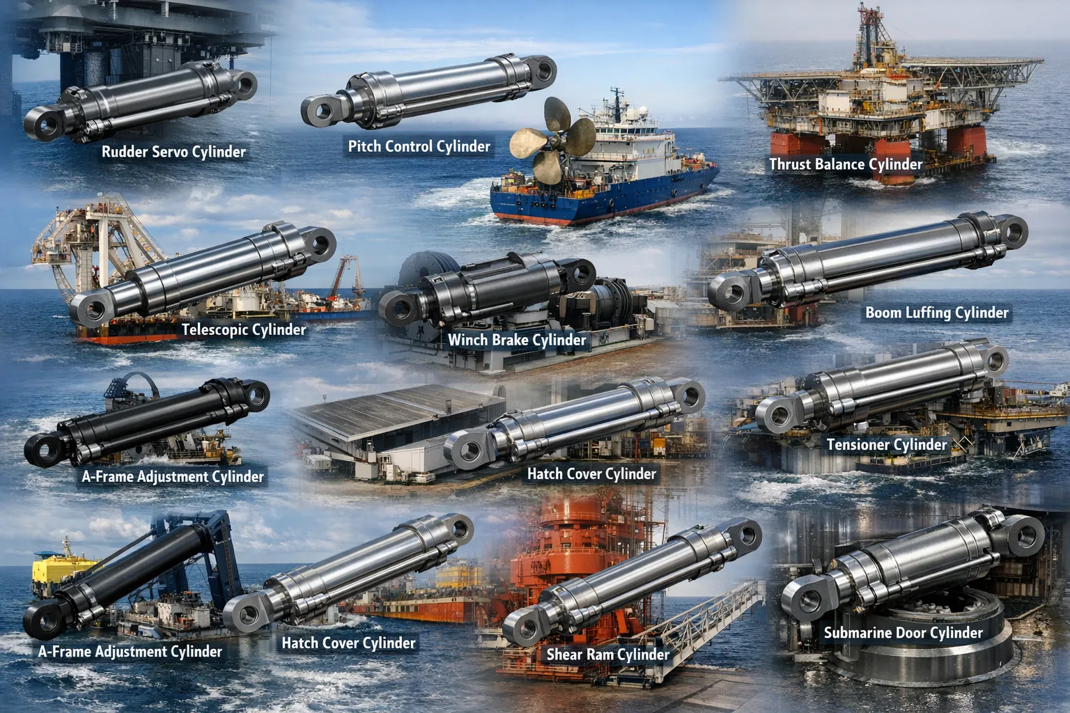 Locking Cylinder For BOP Gantry On Drilling Platforms Hydraulic Cylinder for Marine and offshore 9