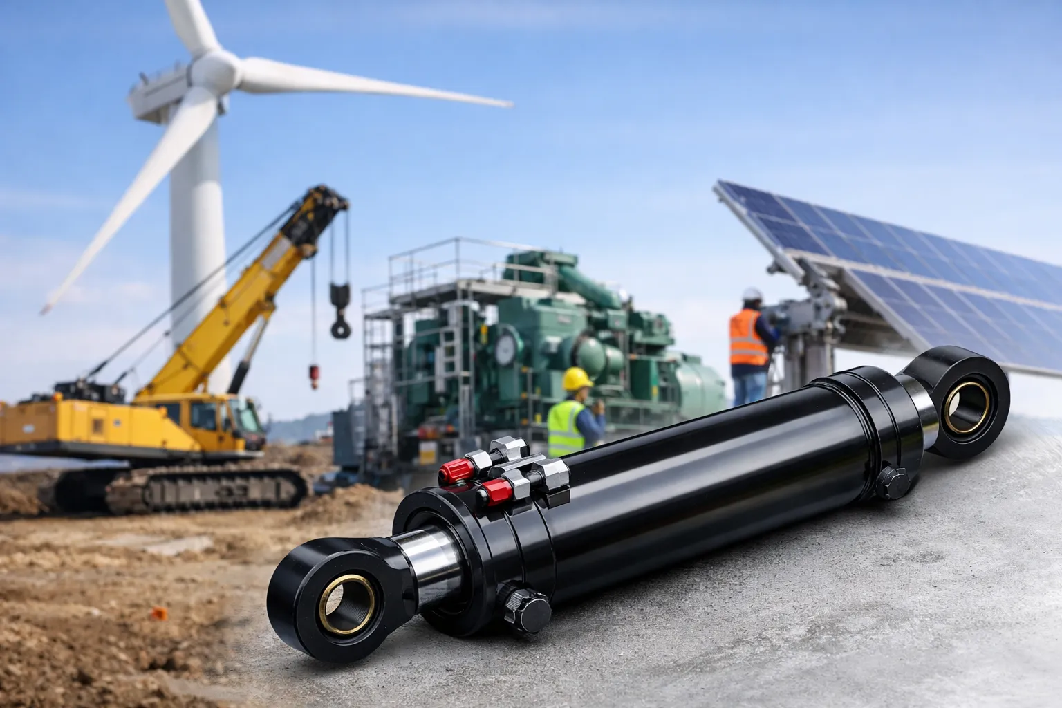 Winch Brake Cylinder for Wind Power Maintenance Ship Hydraulic Cylinder for New energy 3