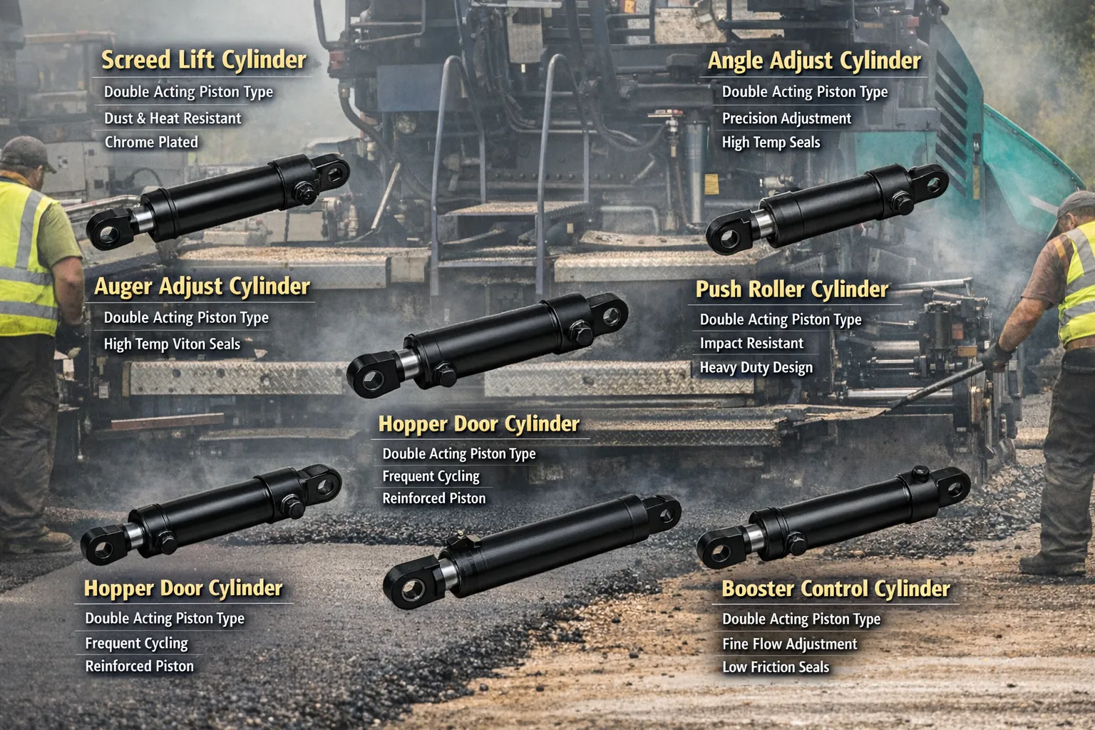 Hydraulic Cylinder for Paver 4