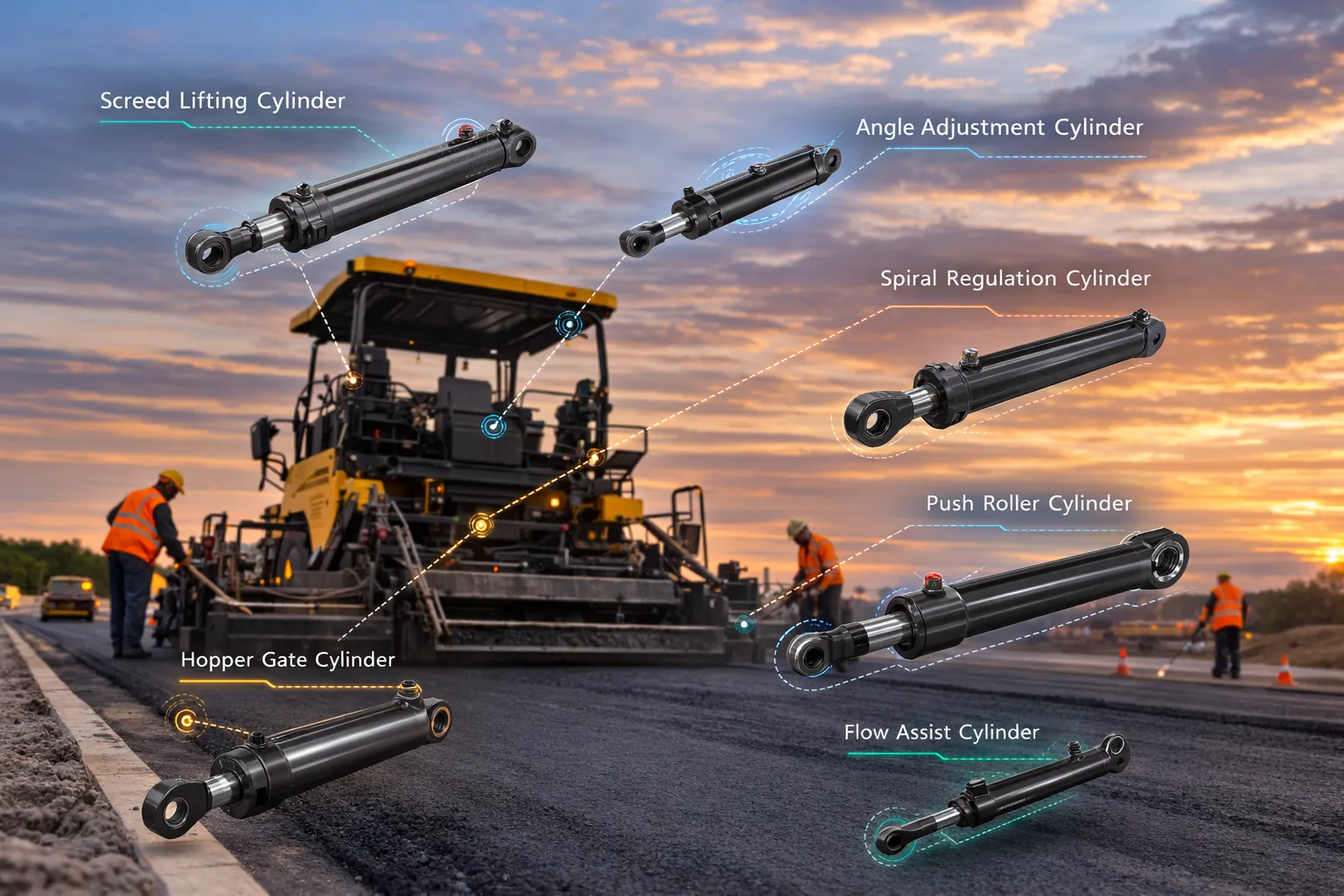 Hydraulic Cylinder for Paver 5