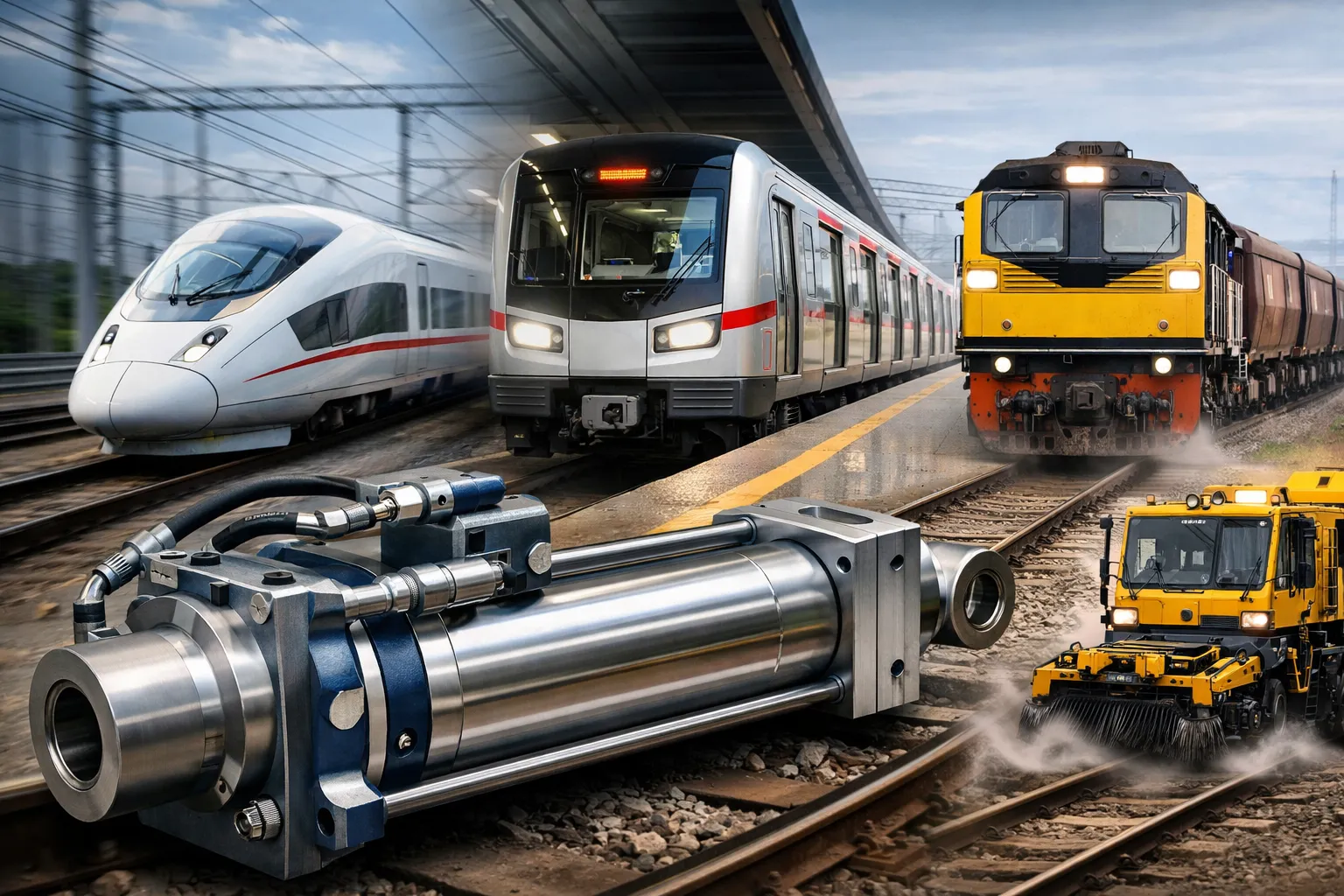Hydraulic Cylinder for Railway Metro 1