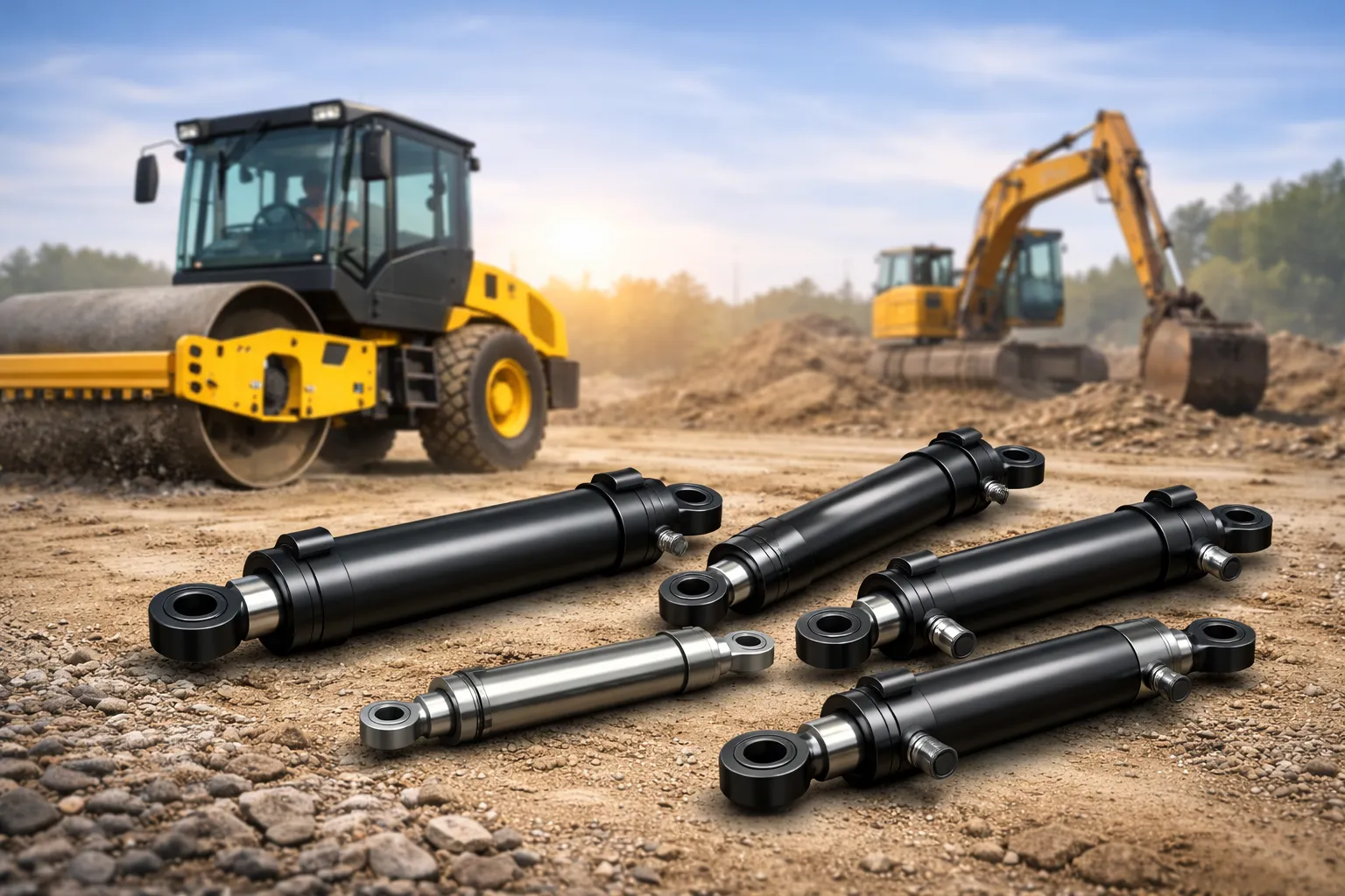 Cab Tilt Cylinder for Road Roller Hydraulic-Cylinder-for-Road-Roller-2
