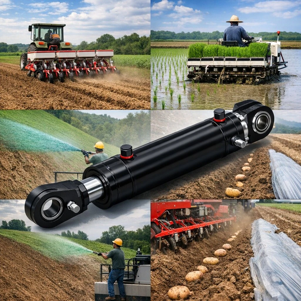 Hydraulic Cylinder for Sowing Fertilizing structure 1