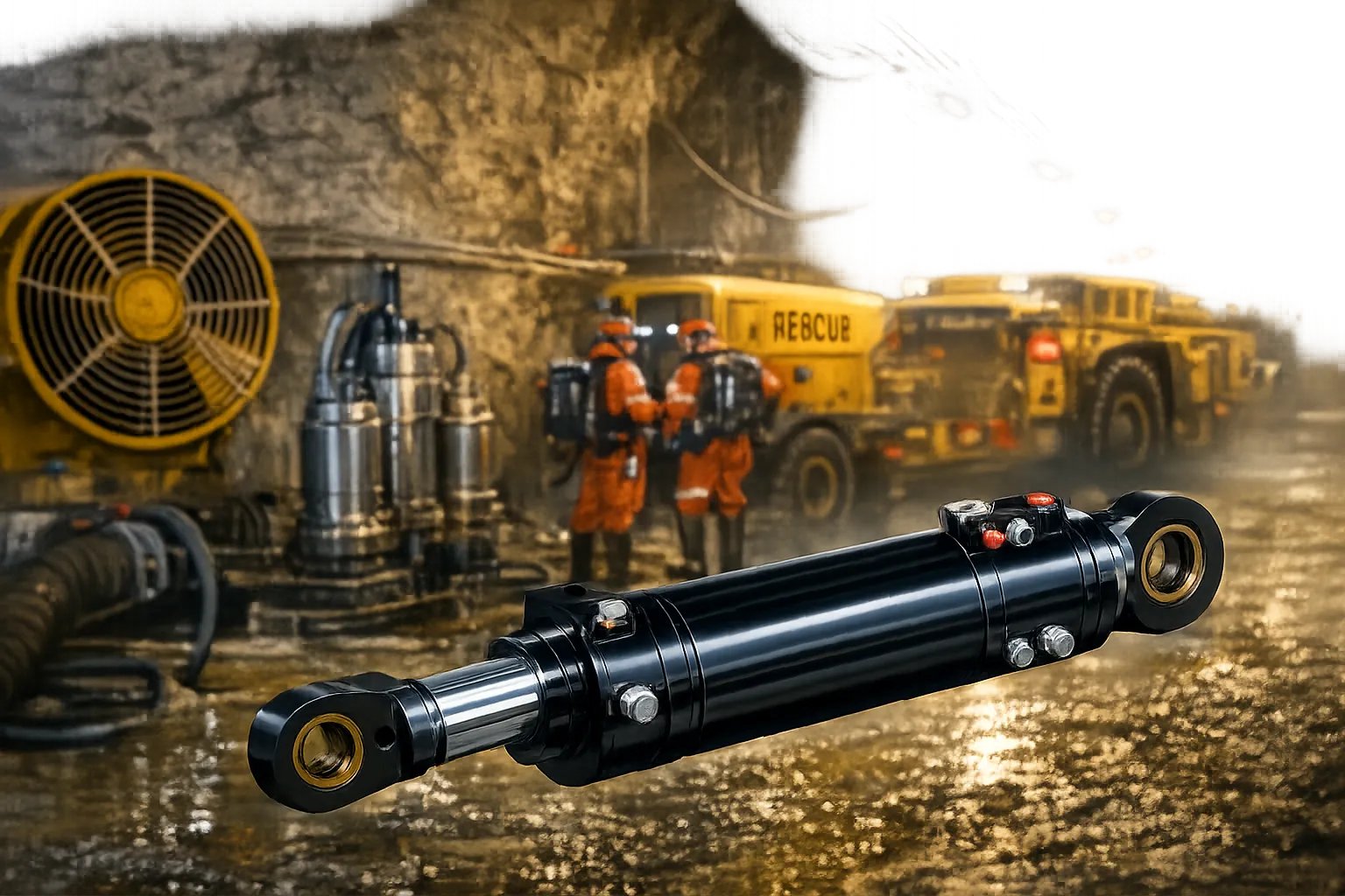 Roll over cylinder in cement plant maintenance operation