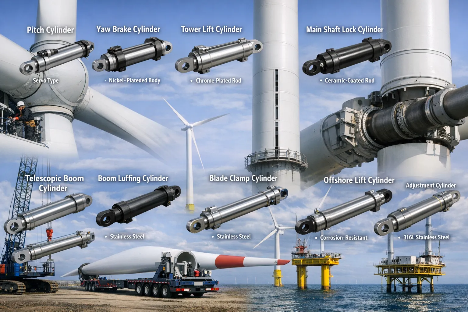 Pitch Cylinder for Wind Turbine Hydraulic-Cylinder-for-Wind-Power-5