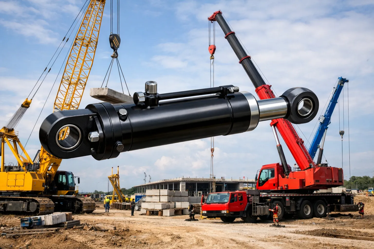 Drum Brake Cylinder for Crawler Crane Hydraulic Cylinder for crane 3