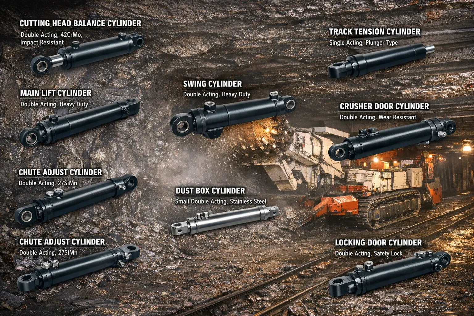 Hydraulic Cylinder for tunneling machine 5