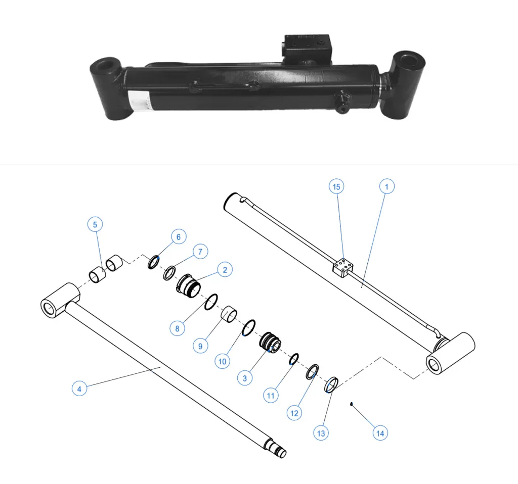 Aerial Work Vehicle Hydraulic Cylinder component 1