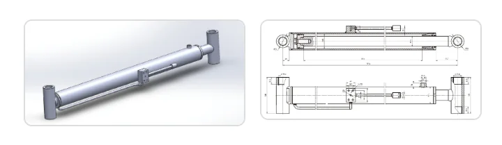 HCYY11112003 Lifting Cylinder Dimension 1