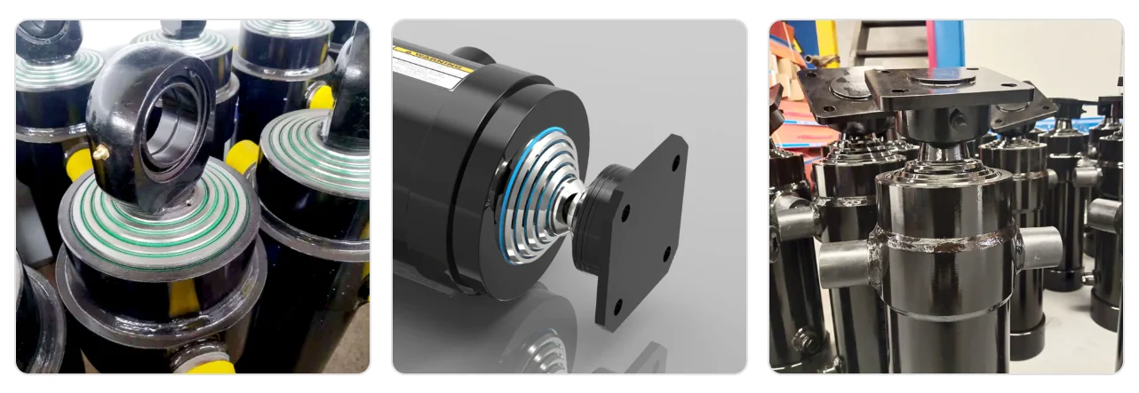Telescopic Hydraulic Cylinder Detail 1