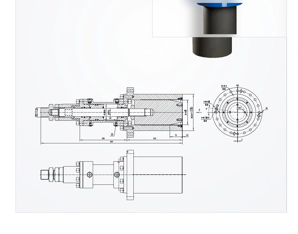 Wind Power Hydraulic Cylinder | Bore Φ100mm | Pin Φ150mm
